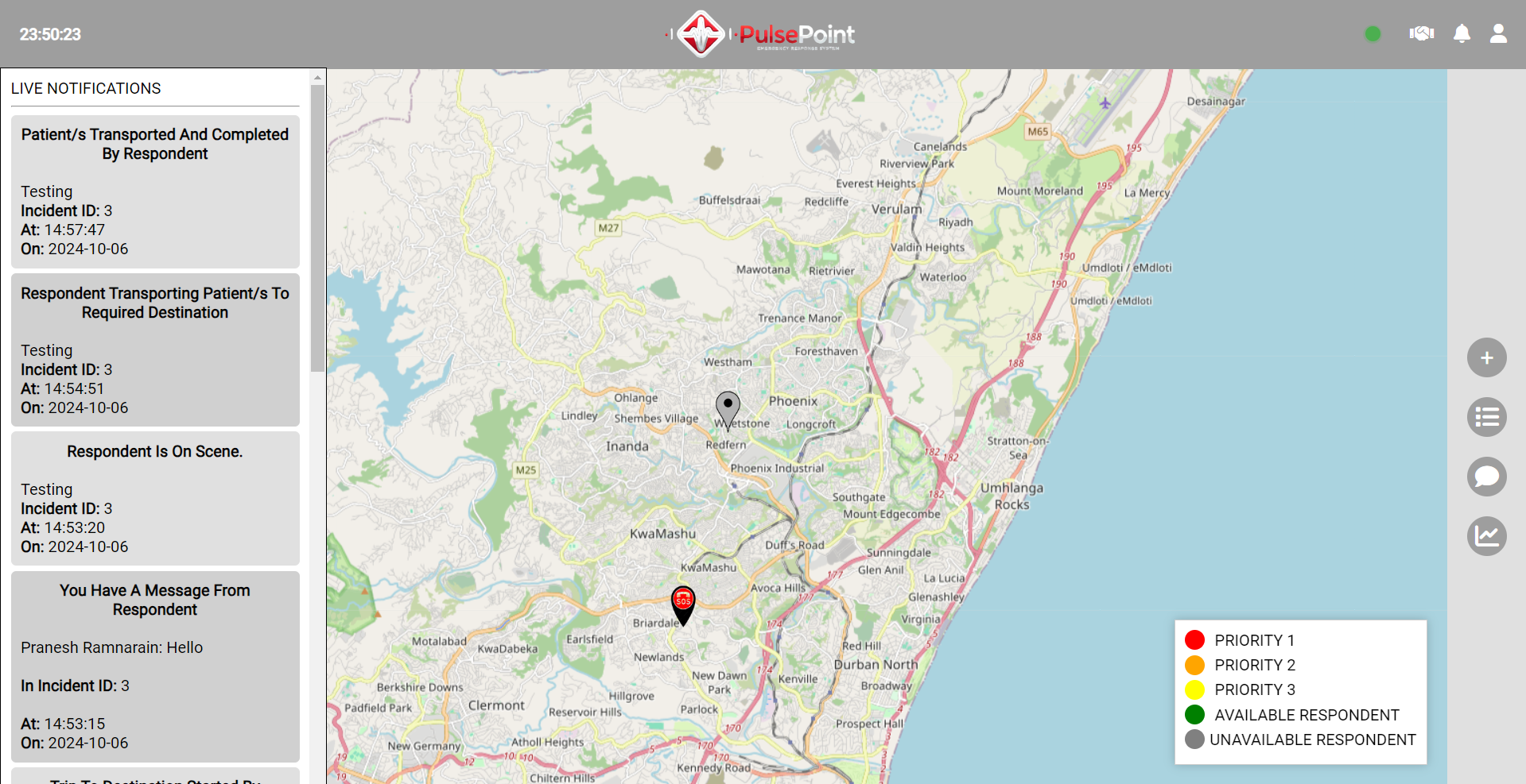 Live Dispatcher Dashboard